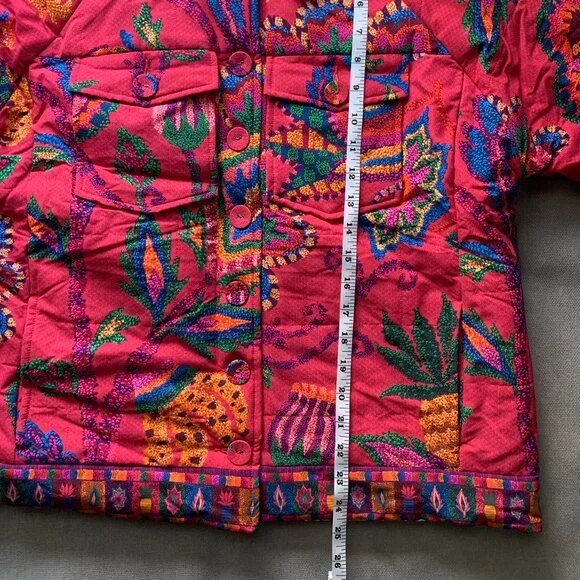 Farm Rio Mixed Prints Tapestry Reversible Jacket - Picture 9 of 15